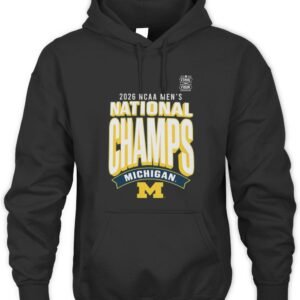 Michigan Wolverines 2026 Champs Locker Room Tee NCAA Basketball Champions Hoodie