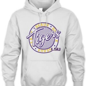 ZooZatz LSU Tigers Retro Ringer Hoodie