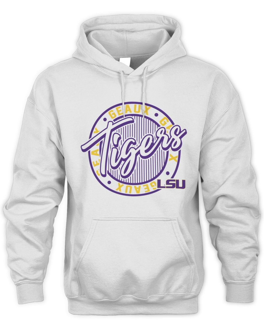 ZooZatz LSU Tigers Retro Ringer Hoodie