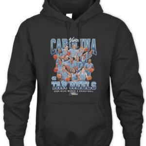 UNC Women's Basketball NCAA March Madness 2026 Team Collage Hoodie