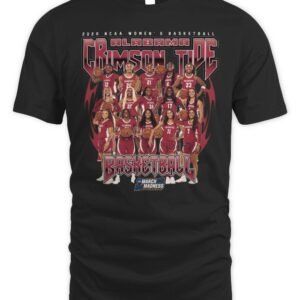 Alabama Women's Basketball NCAA March Madness 2026 Team Collage T-Shirt