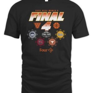 UCLA And Texas And UConn And South Carolina 2026 NCAA Women's Final Four Logo Shirt