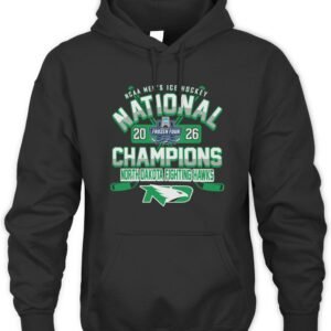 North Dakota Fighting Hawks 2026 NCAA Hockey Champions T-Shirt Hoodie