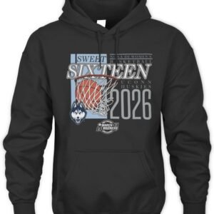 UConn Huskies Sweet Sixteen 2026 NCAA Division I Women's Basketball Regional Hoodie