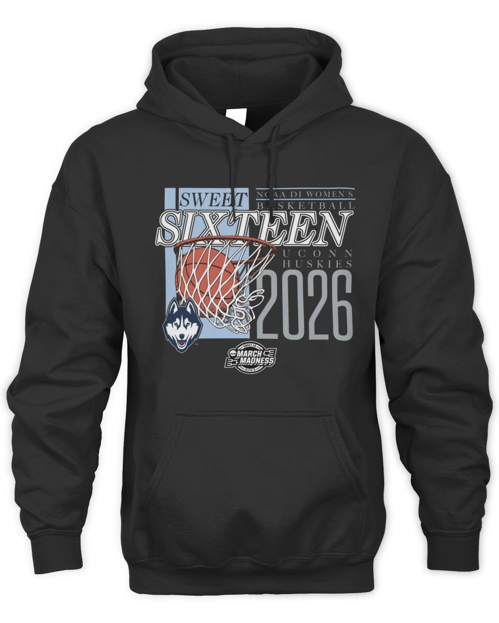 UConn Huskies Sweet Sixteen 2026 NCAA Division I Women's Basketball Regional Hoodie