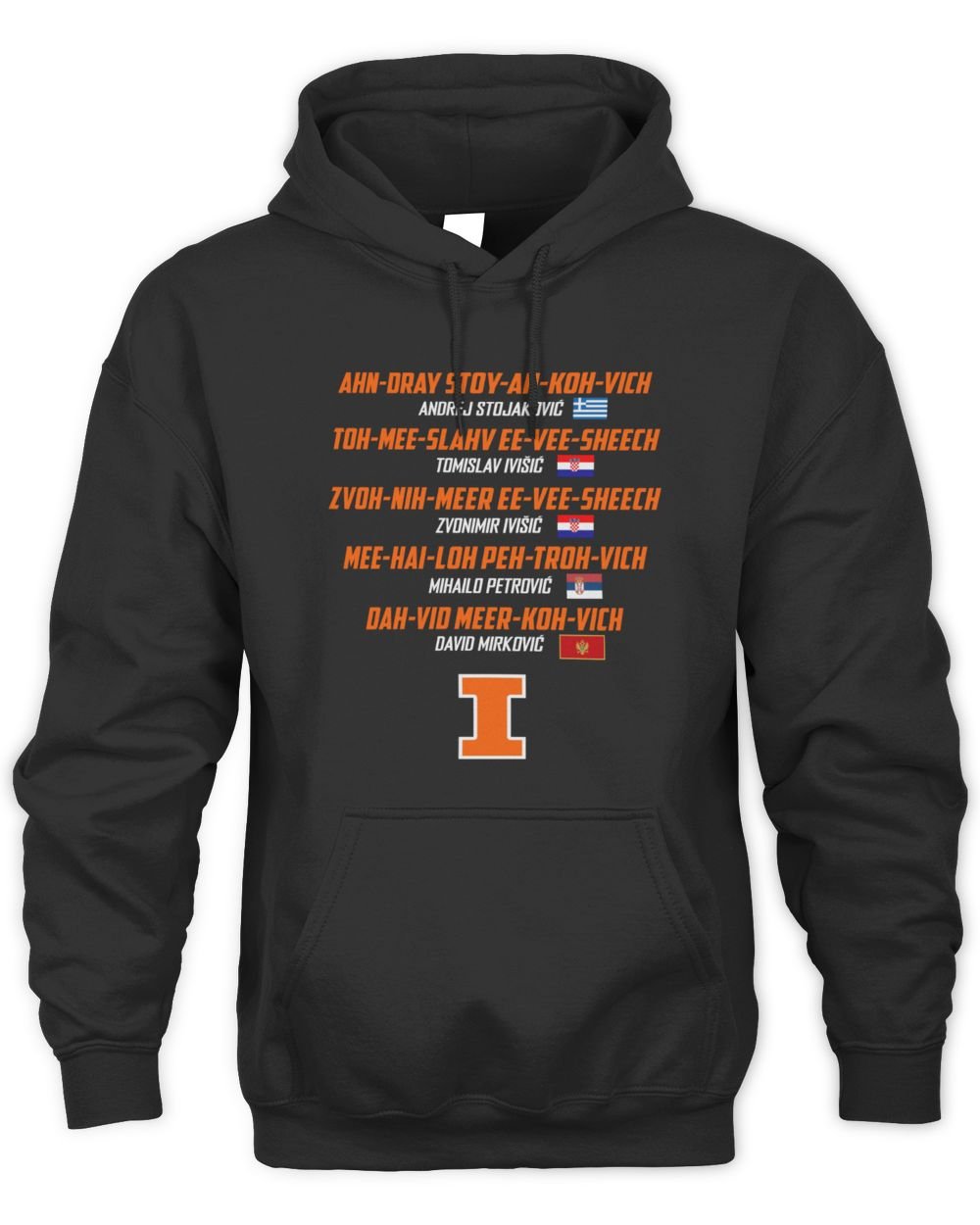Illinois Fighting Illini Rally NIL One-Off Short T Shirt Hoodie