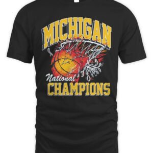 Michigan Champions Merch Michigan National Champions Flame T Shirt