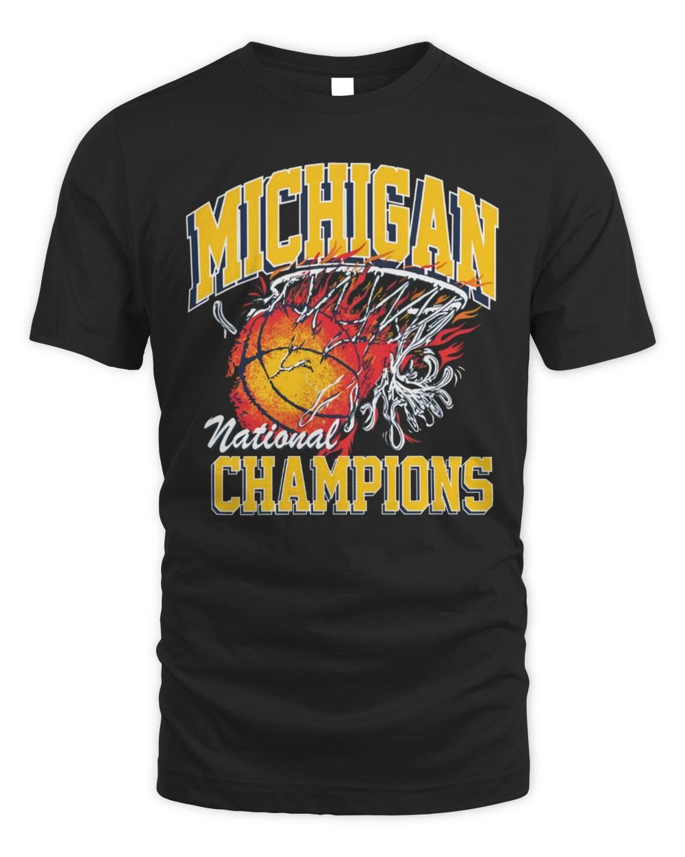 Michigan Champions Merch Michigan National Champions Flame T Shirt