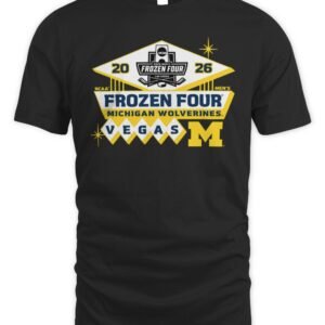 Michigan Wolverines Men's Hockey Frozen Four T-Shirt
