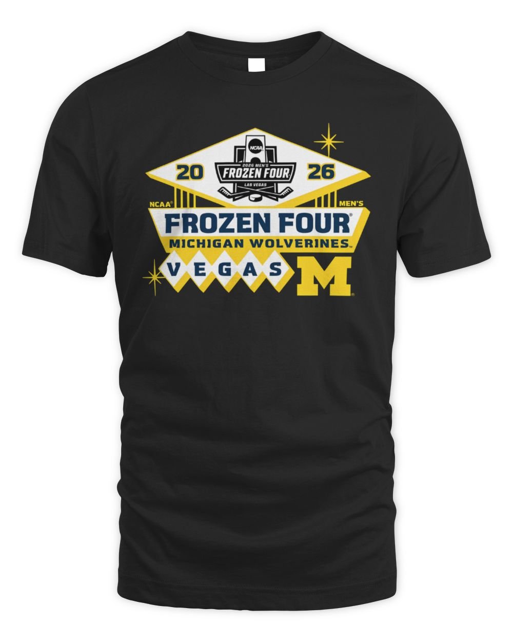 Michigan Wolverines Men's Hockey Frozen Four T-Shirt