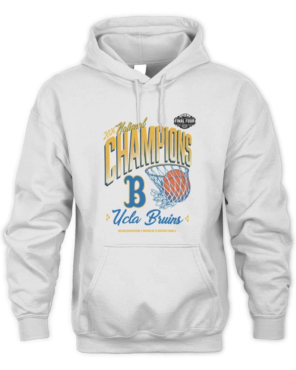 UCLA Bruins 2026 NCAA Women's Basketball National Champions Pressure Pulse T-Shirt Hoodie