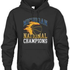 Michigan Championship Merch Michigan Champions Flames T Shirt