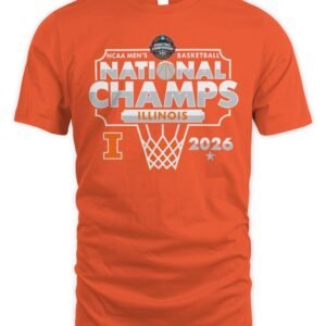 NCAA Basketball Merch Illinois Fighting Illini 2026 NCAA Champions T-Shirt