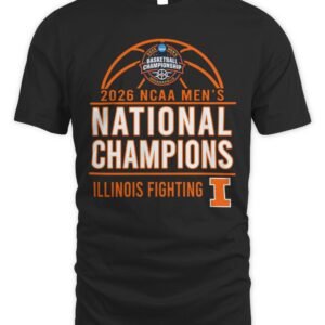 Illinois Fighting Illini 2026 NCAA Men's Basketball National Champions T-Shirt
