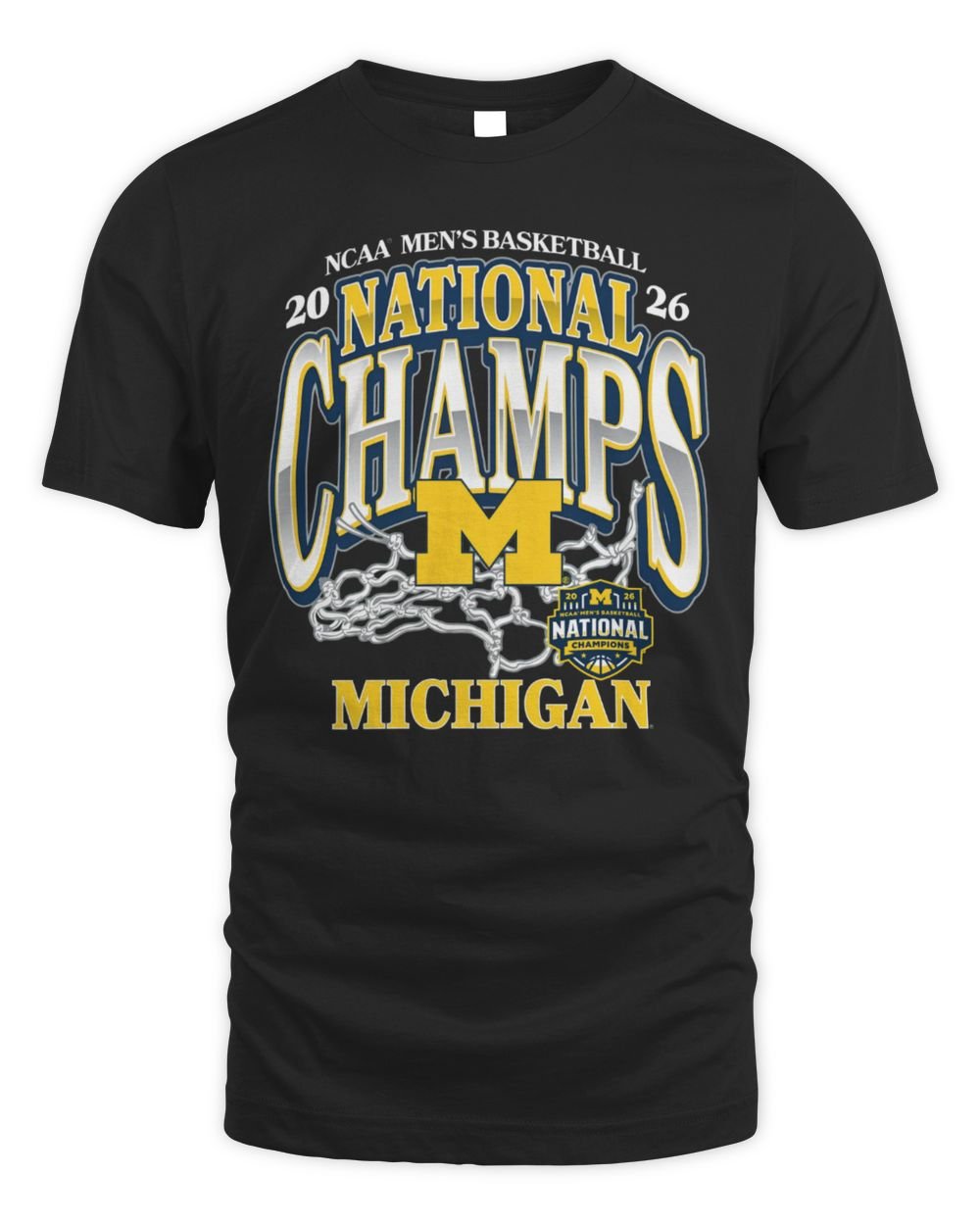 Michigan 2026 Men's Basketball National Champions Net T Shirt