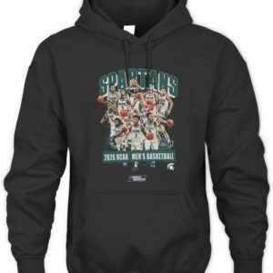 Michigan State Men's Basketball NCAA March Madness 2026 Team Collage Hoodie