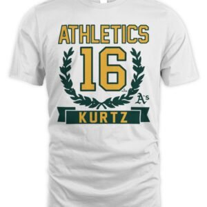 Athletics Nick Kurtz Homage Stone Wreath Rookie Graphic Tri-Blend T-Shirt