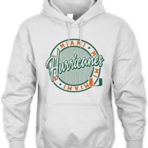 Miami Hurricanes Retro Ringer Hoodie