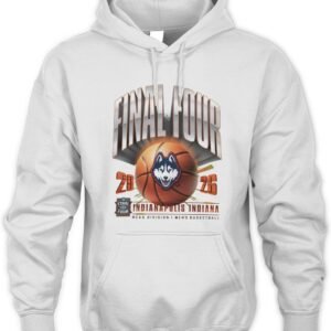 Official UConn Huskies 2026 NCAA Men's Basketball Tournament March Madness Final Four Hoodie