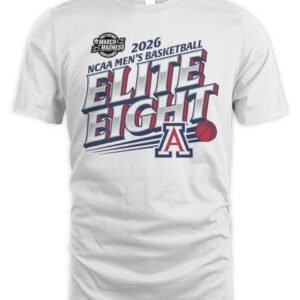 NCAA 2026 Arizona Wildcats Men's Basketball Elite Eight T Shirt