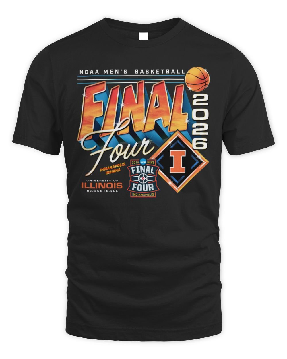 Illinois Fighting Illini Men's Basketball 2026 Final Four T Shirt