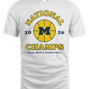Michigan 2026 Basketball National Champions Retro Shootout T-Shirt