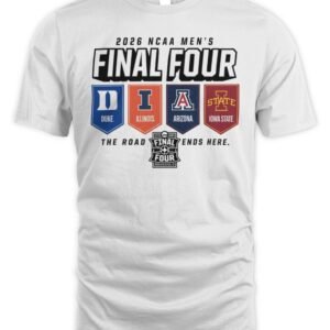 Illinois Fighting Illini 4 Team Final Four T Shirt