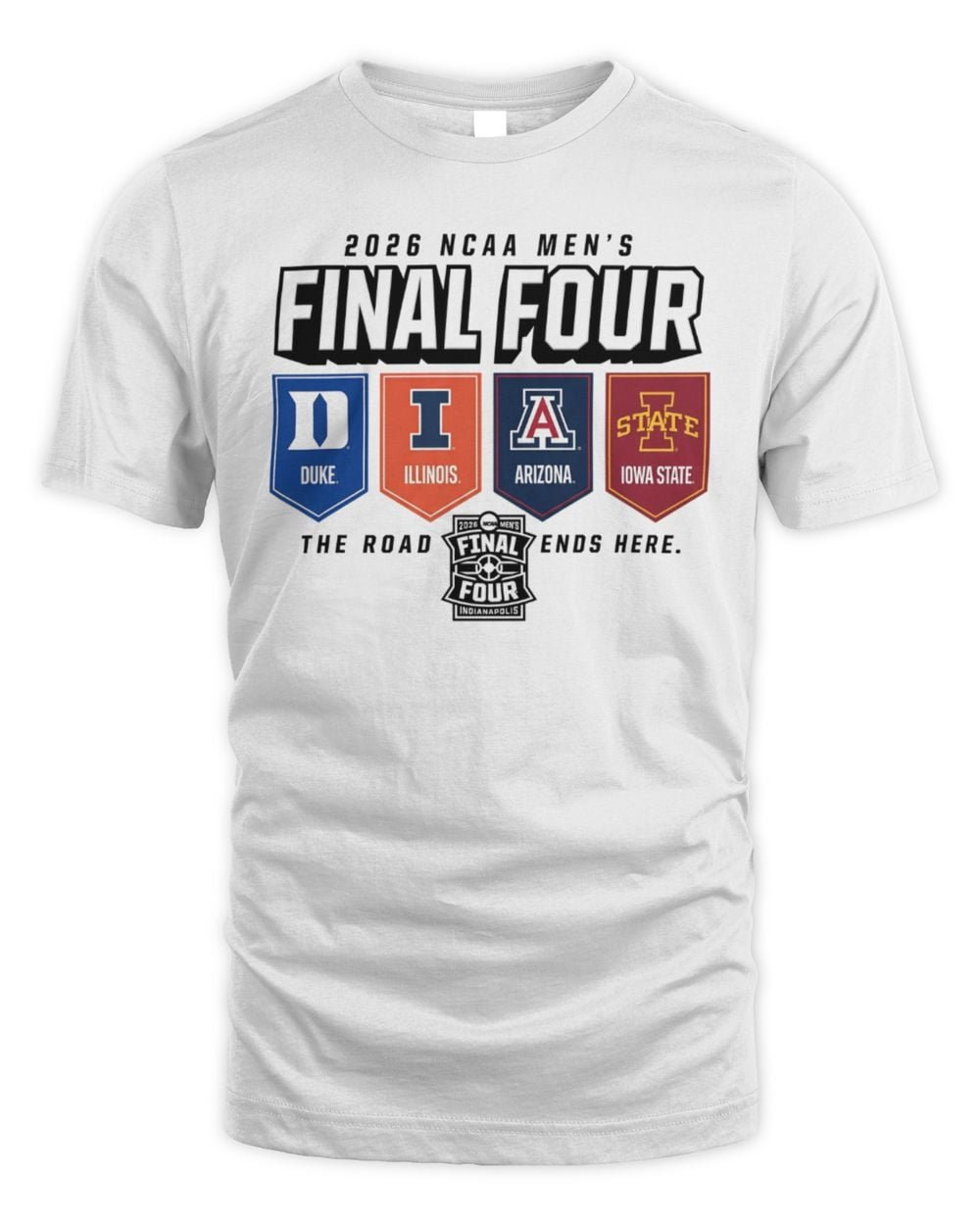 Illinois Fighting Illini 4 Team Final Four T Shirt