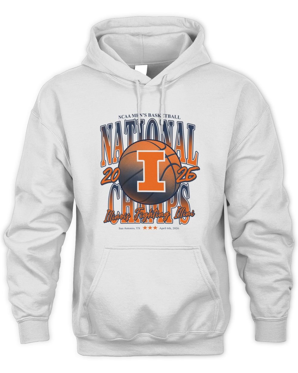 Illinois Fighting Illini Men's Basketball 2026 National Champs Hoodie