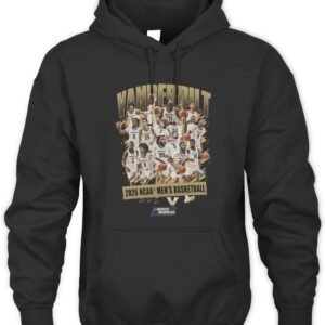 Vanderbilt Men's Basketball NCAA March Madness 2026 Team Collage Hoodie