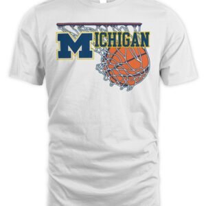 Michigan Block M Retro Basketball Tee
