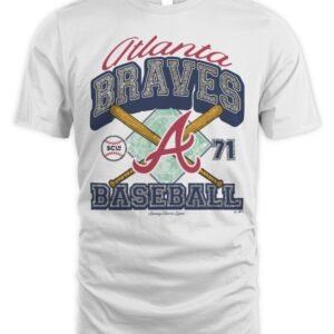 Atlanta Braves '47 x Stoney Clover Lane Sand Crossover Base Foundation T-Shirt
