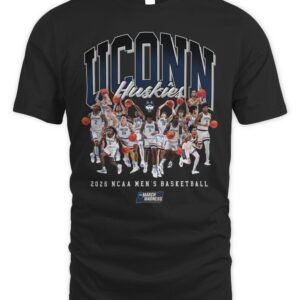 UConn Men's Basketball NCAA March Madness 2026 Team Collage T-Shirt