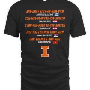 Illinois Fighting Illini Rally NIL One-Off Short T Shirt