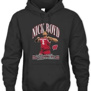 Nick Boyd Wisconsin Badgers Basketball Graphic Hoodie