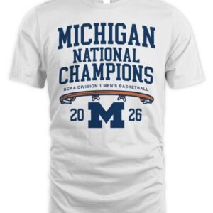 Michigan Men's Basketball 2025-2026 National Champions Maize Tee