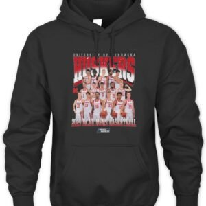 Nebraska Men's Basketball Team Collage NCAA March Madness 2026 Hoodie