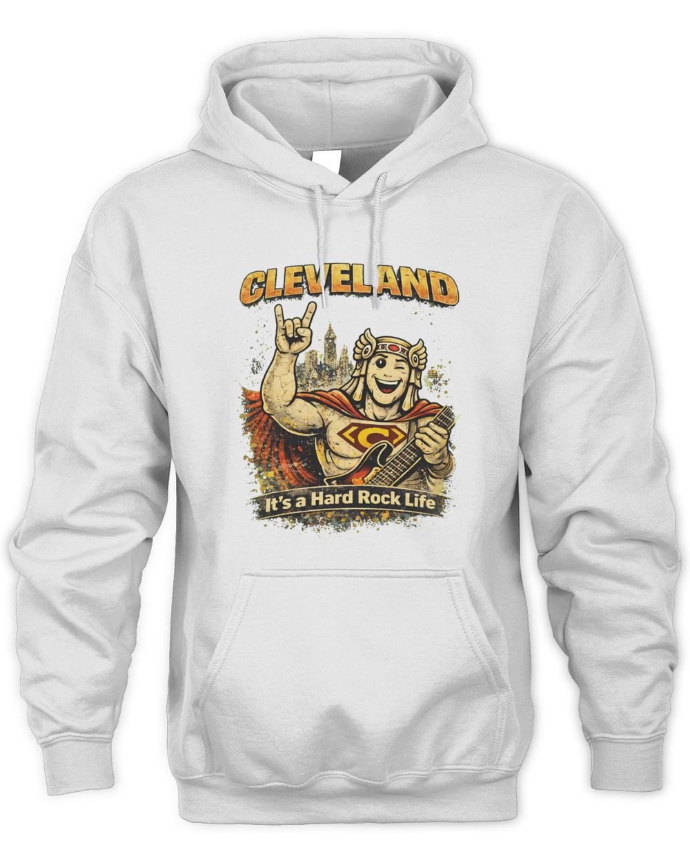 Cleveland Hard Rock Life Guardman Vintage Hoodie