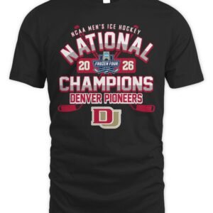 Denver Pioneers 2026 NCAA Frozen Four Men's Ice Hockey National Champions T-Shirt