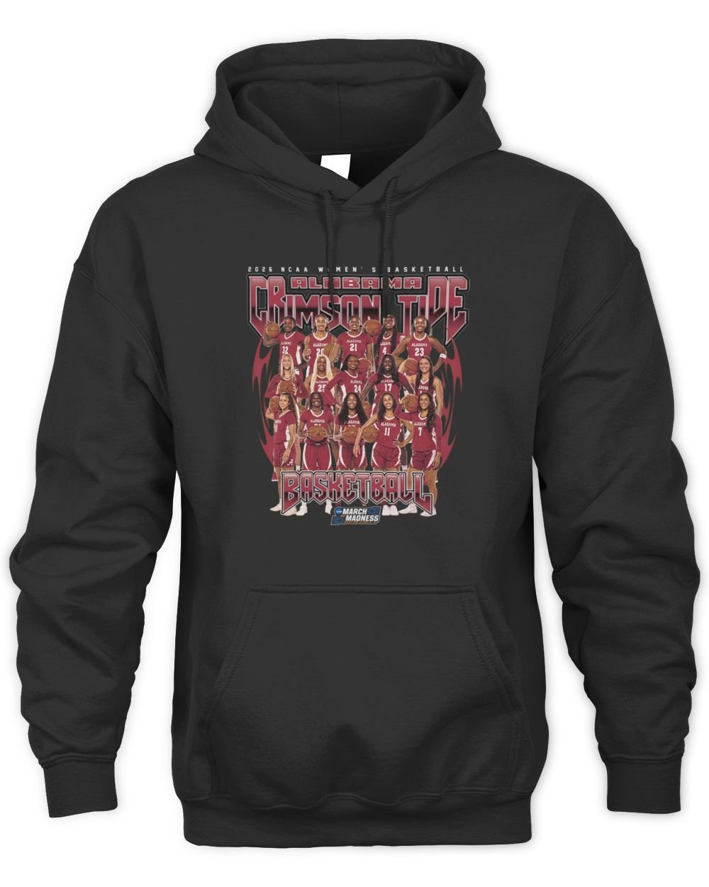 Alabama Women's Basketball NCAA March Madness 2026 Team Collage Hoodie