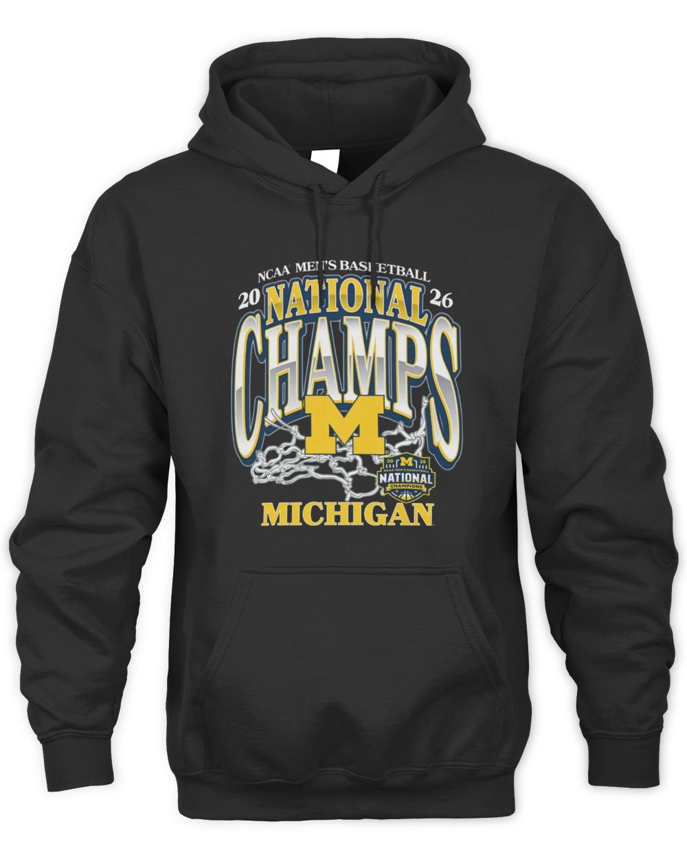 Michigan 2026 Men's Basketball National Champions Net T Shirt Hoodie
