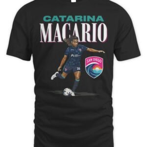 Catarina Macario San Diego Wave FC Player Name T Shirt