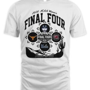 Uconn South Carolina Ucla and Texas 2026 NCAA Women's Basketball Final 4 Four It All Shirt