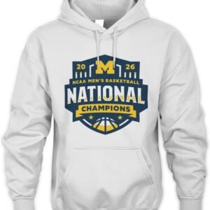 Michigan Wolverines Champs Maize Logo Basketball Shirt Hoodie