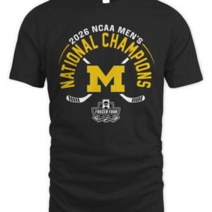 Michigan Wolverines Men’s Hockey 2026 Frozen Four National Champions T Shirt