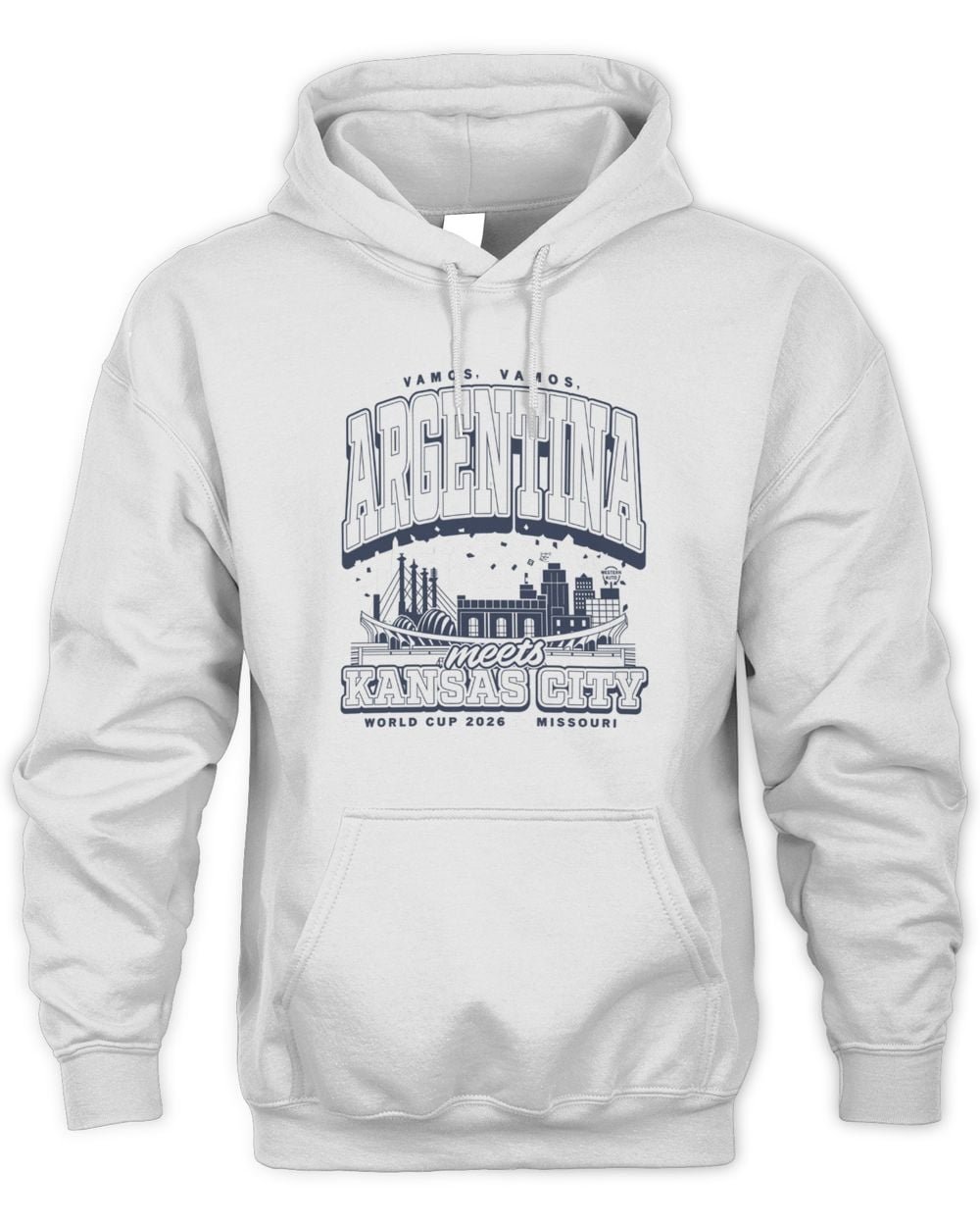 Argentina Kansas City Max Collegiate T Shirt Hoodie