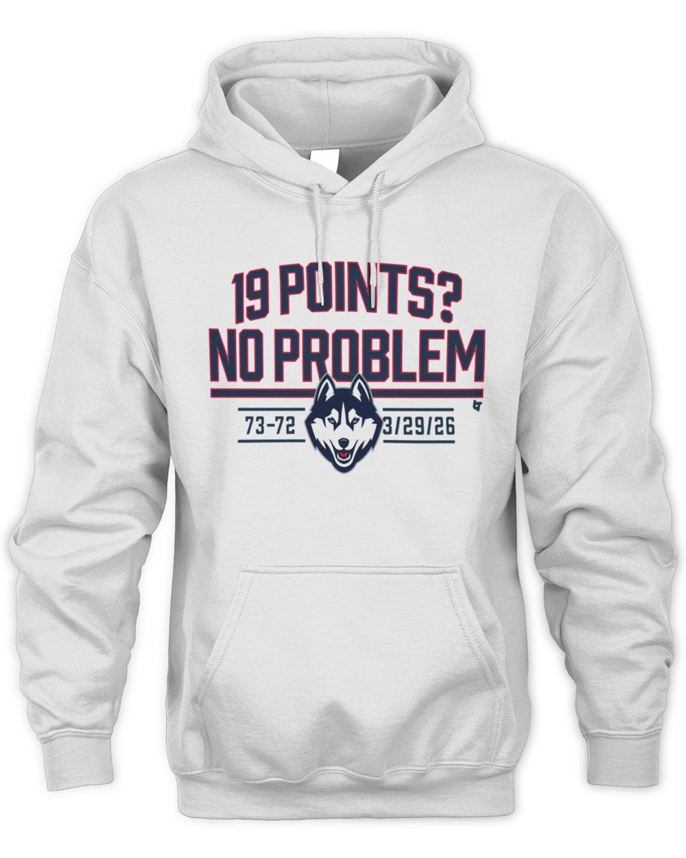UConn Basketball 19 Points No Problem Hoodie