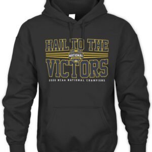 Michigan Wolverines MBB 2026 National Champions Hail to the Victors T Shirt Hoodie
