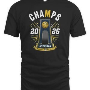Michigan Wolverines 2026 National Basketball Champs Tee