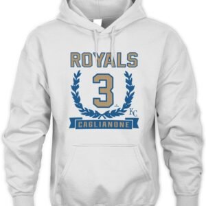 Kansas City Royals Jac Caglianone Homage Stone Wreath Rookie Graphic Tri-Blend Hoodie